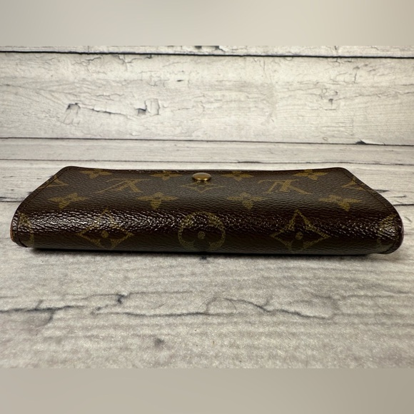 Louis Vuitton Porte Tresor Etui Papier Trifold Wallet Monogram Canvas Leather - Picture 5 of 16